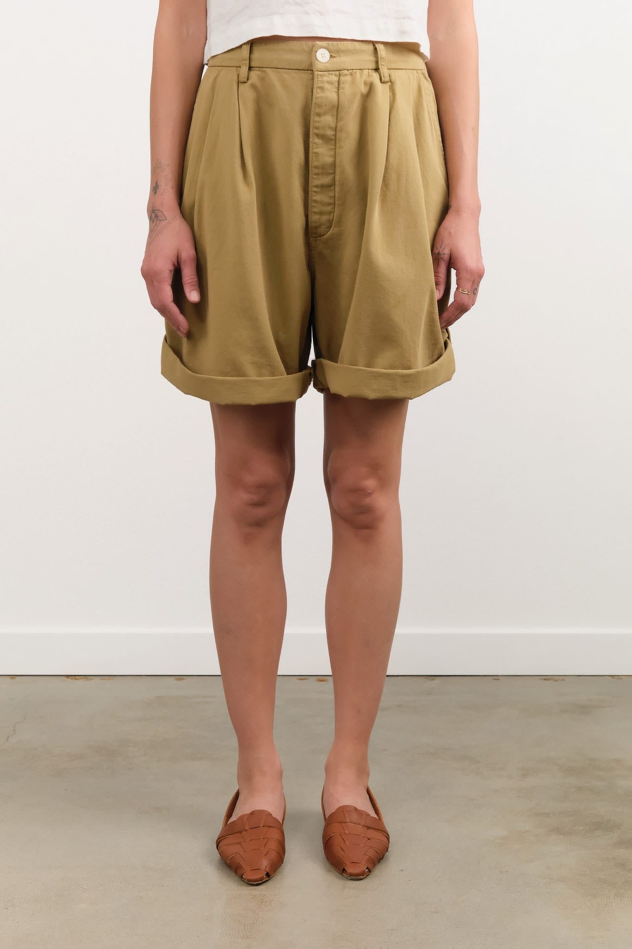 Jamie Haller Apparel Womens Shorts The Pleat Short