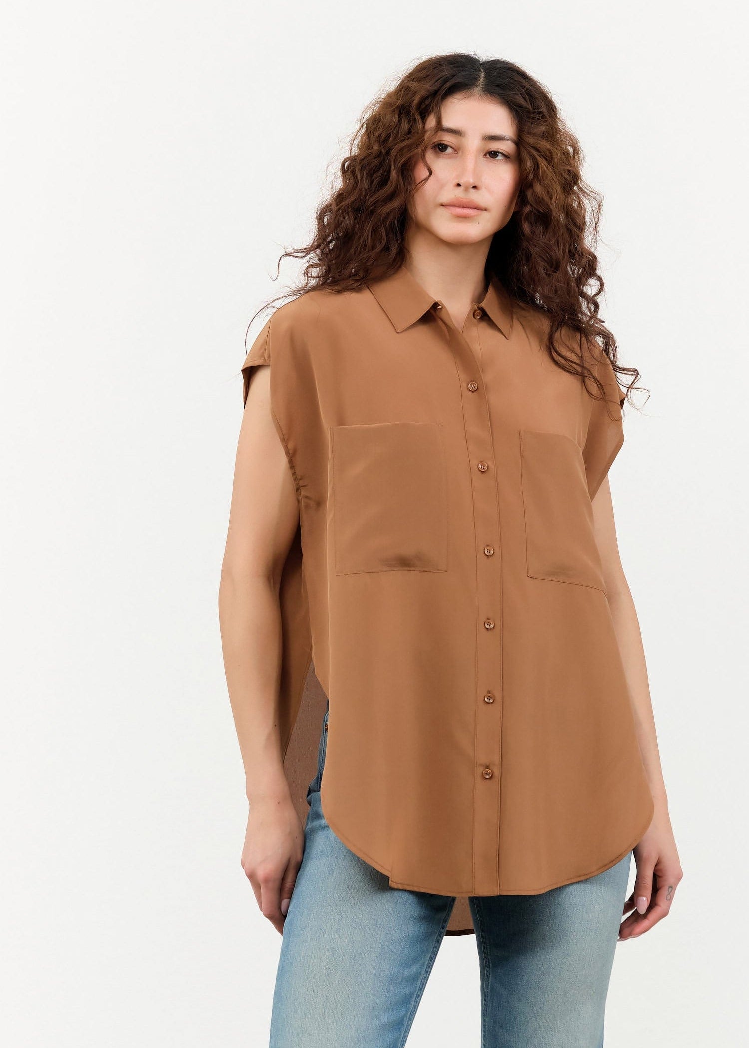 Jamie Haller Apparel Womens Blouses The Reiki Sleeveless Shirt