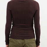 Jamie Haller Apparel Womens Sweaters The Rib Turtleneck in Cocoa