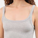 Jamie Haller Apparel Womens Tees The Undershirt Rib Tank in Heather Grey