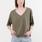 Jamie Haller Apparel Womens Tees The V Tee in Olive