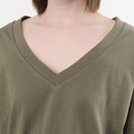 Jamie Haller Apparel Womens Tees The V Tee in Olive