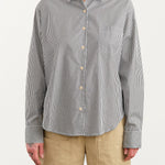 Jamie Haller Apparel Womens Blouses The Weekend Shirt in Black Stripe