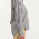 Jamie Haller Apparel Womens Blouses The Weekend Shirt in Black Stripe