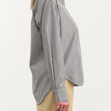 Jamie Haller Apparel Womens Blouses The Weekend Shirt in Black Stripe