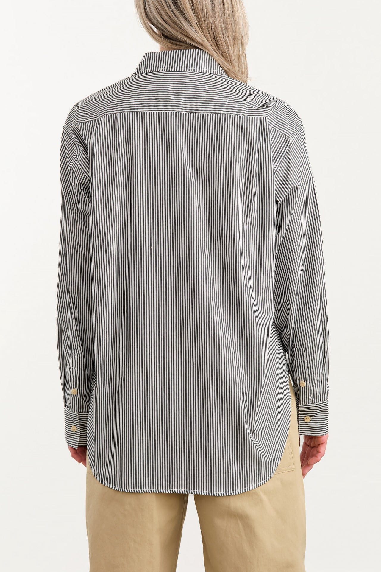 Jamie Haller Apparel Womens Blouses The Weekend Shirt in Black Stripe