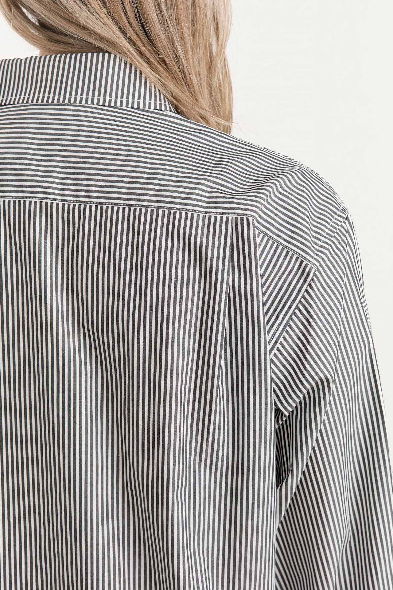 Jamie Haller Apparel Womens Blouses The Weekend Shirt in Black Stripe