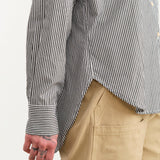 Jamie Haller Apparel Womens Blouses The Weekend Shirt in Black Stripe