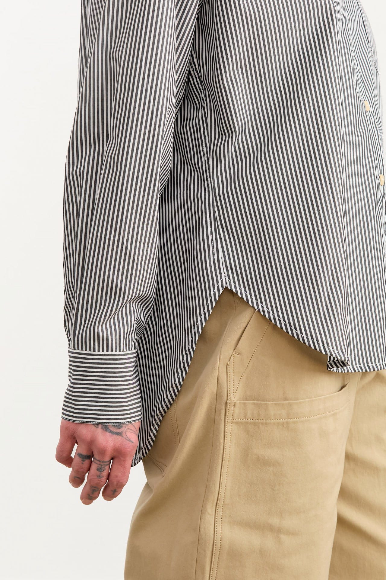 Jamie Haller Apparel Womens Blouses The Weekend Shirt in Black Stripe