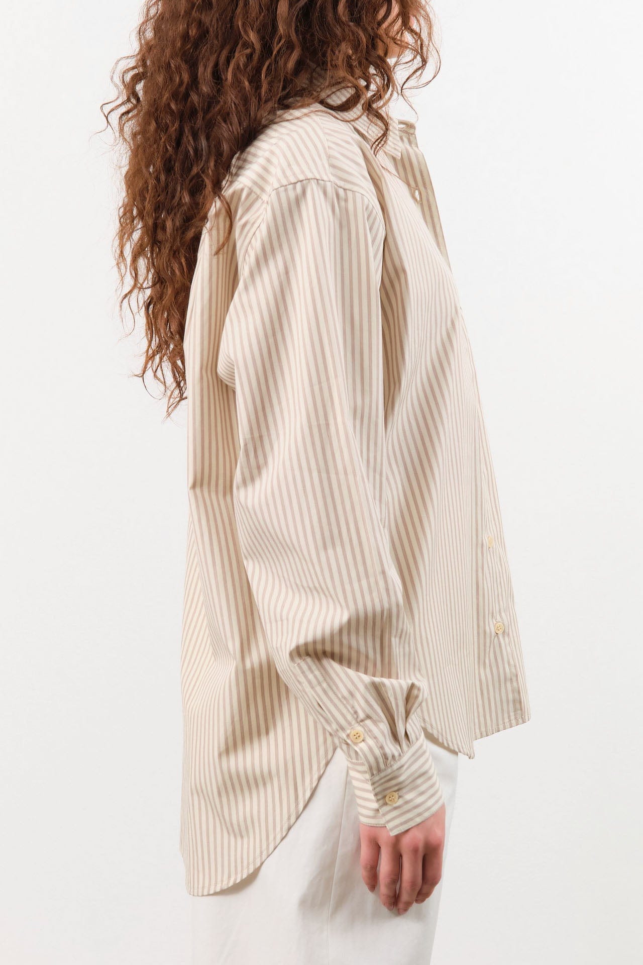 Jamie Haller Apparel Womens Blouses The Weekend Shirt in Chianti Stripe