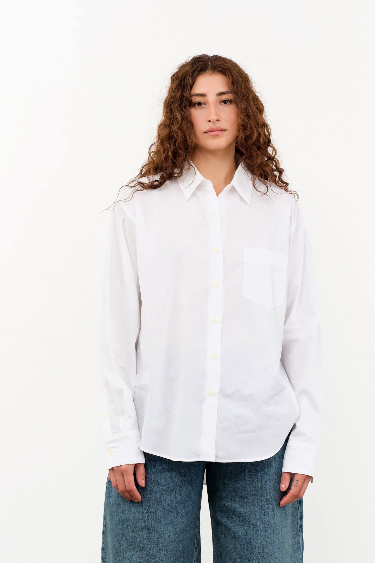 Jamie Haller Apparel Womens Blouses The Weekend Shirt in White