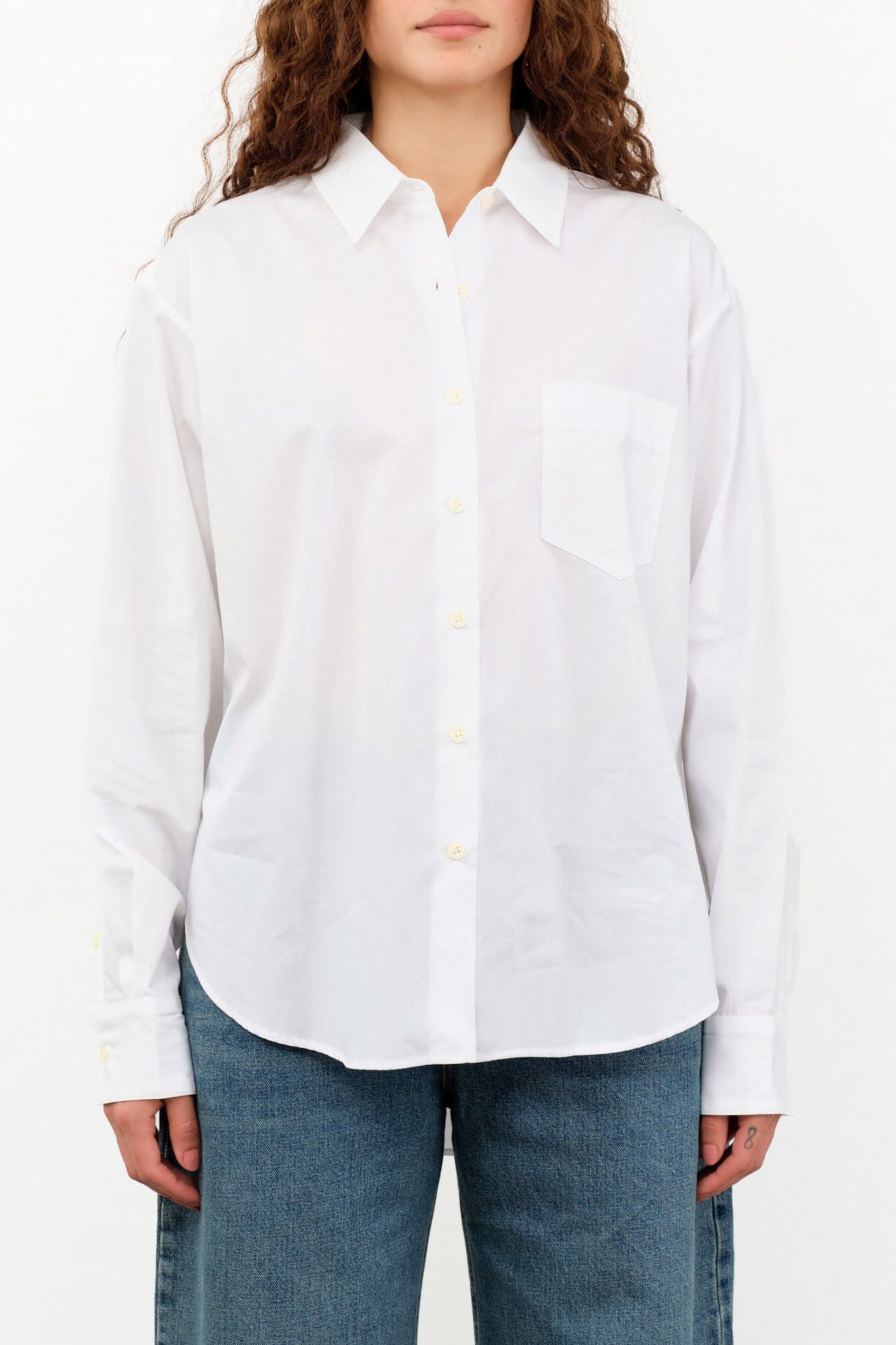 Jamie Haller Apparel Womens Blouses The Weekend Shirt in White