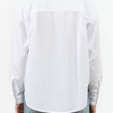 Salt White Long Sleeve Button Up Alberta Shirt Blouse with Collar by Jesse Kamm Designer Brand