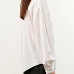 Jesse Kamm Apparel Womens Blouses Alberta Shirt in Salt White