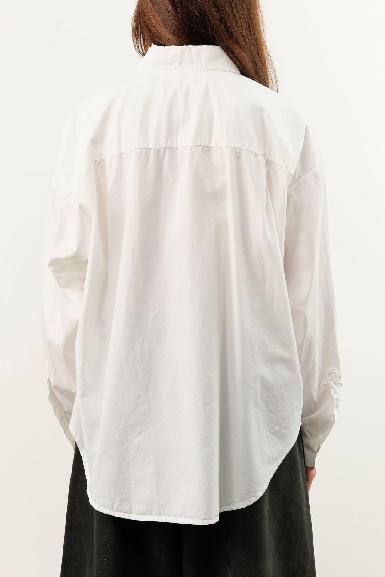 Jesse Kamm Apparel Womens Blouses Alberta Shirt in Salt White