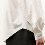 Jesse Kamm Apparel Womens Blouses Alberta Shirt in Salt White