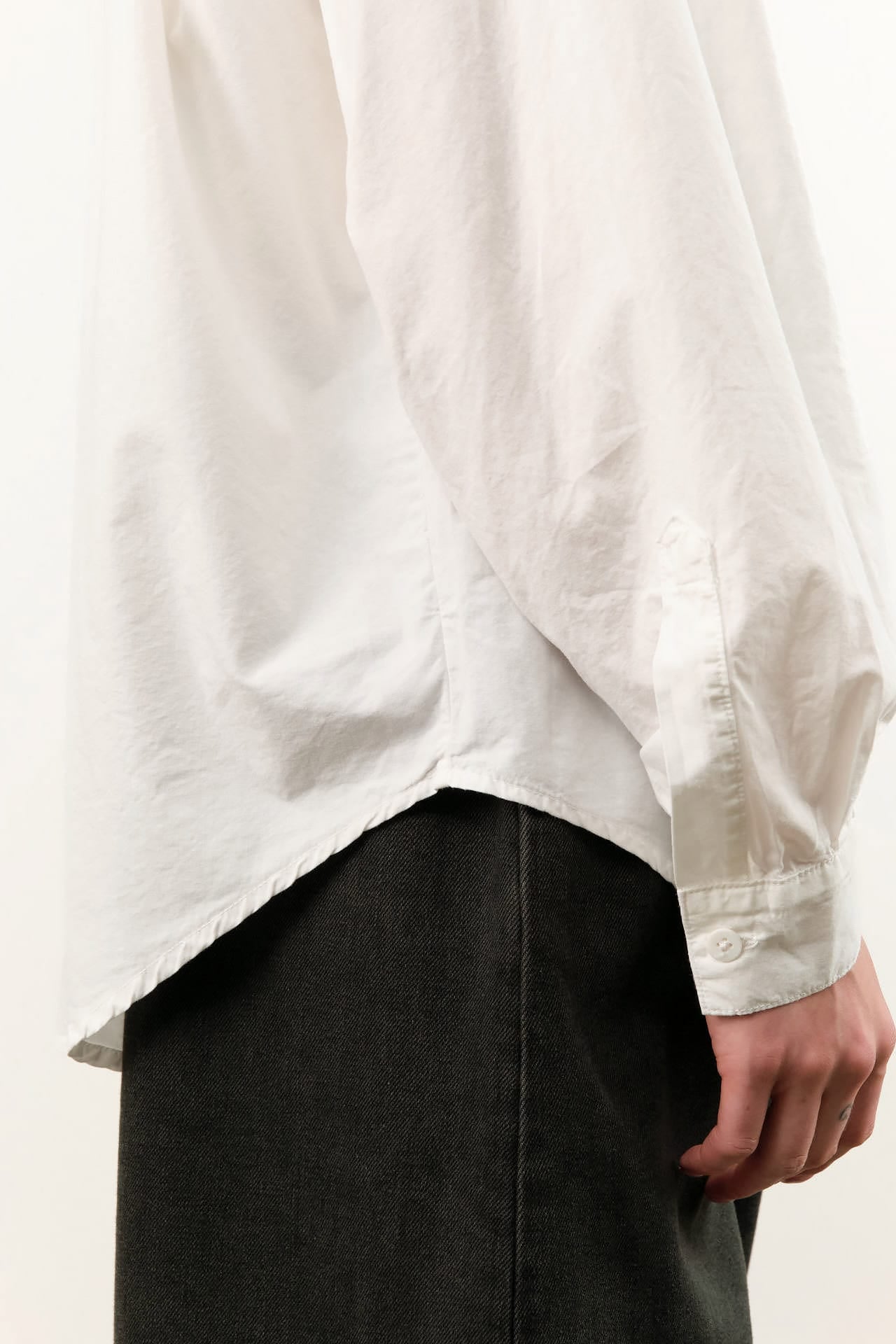 Jesse Kamm Apparel Womens Blouses Alberta Shirt in Salt White