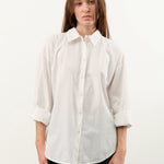 Jesse Kamm Apparel Womens Blouses Alberta Shirt in Salt White