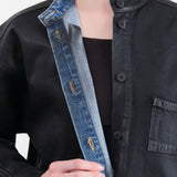 Jesse Kamm Apparel Womens Jackets Band Collar Okuda Jacket