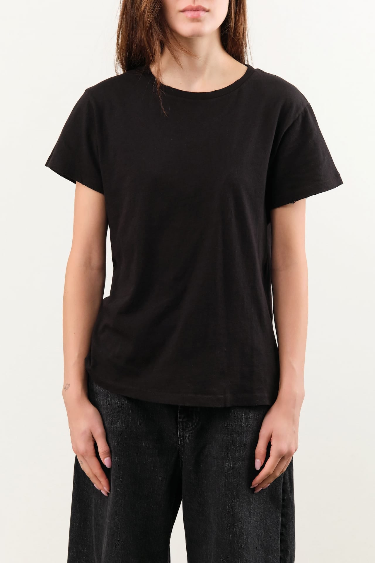 Jesse Kamm Apparel Womens Tees Bowery Tee in Black