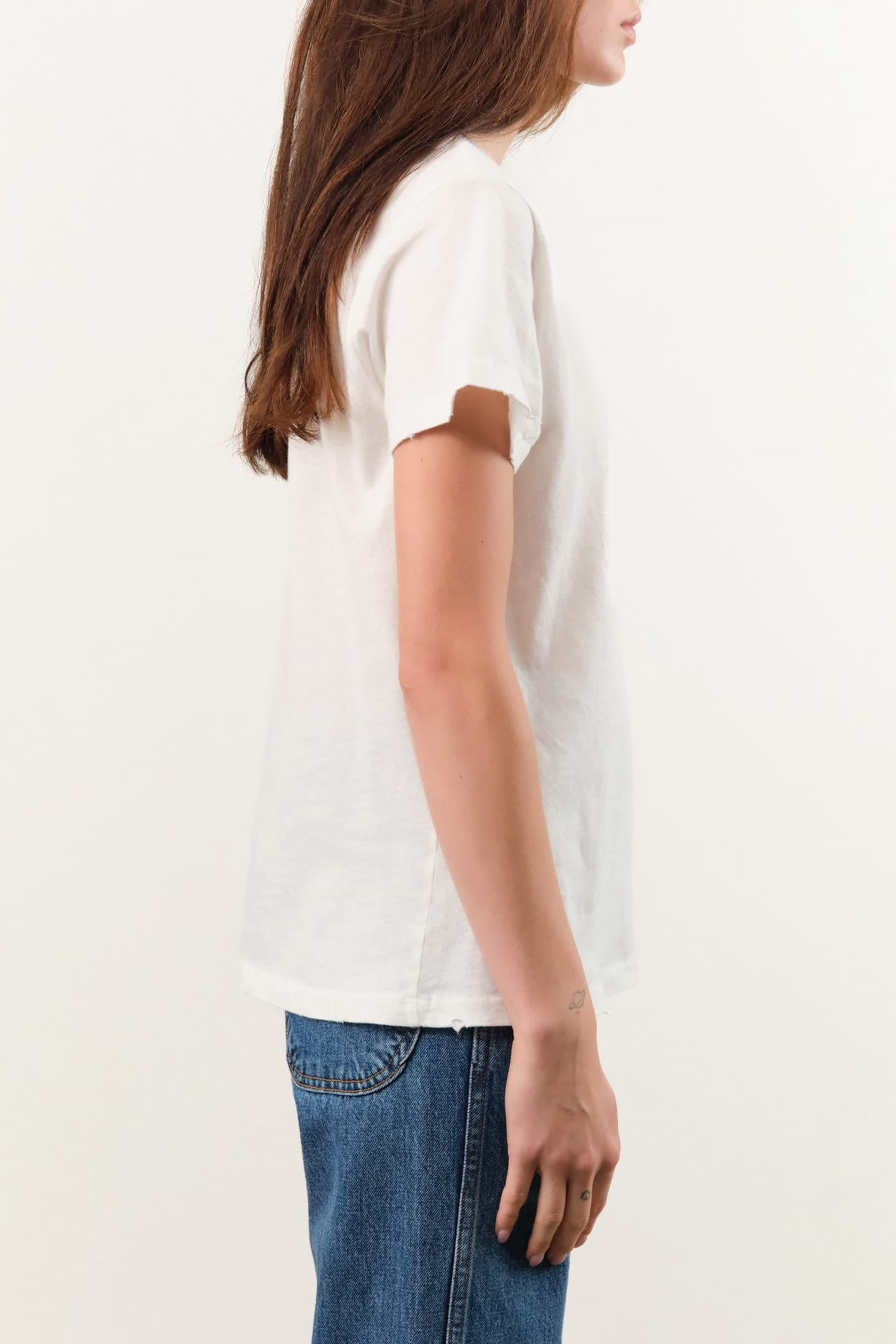 Jesse Kamm Apparel Womens Tees Bowery Tee in Salt White