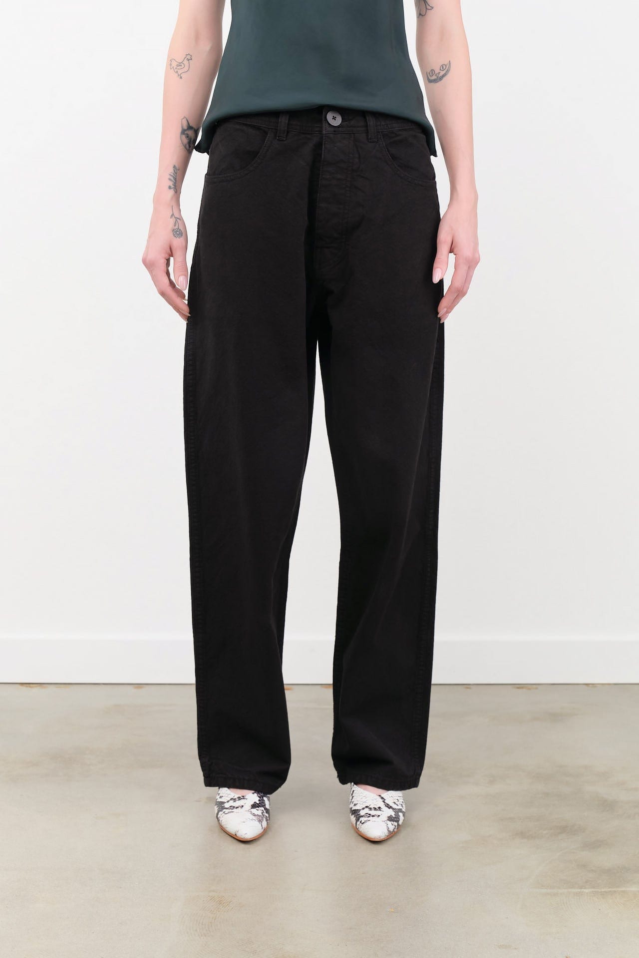 Jesse Kamm Apparel Womens Pants California Wide Pant in Black