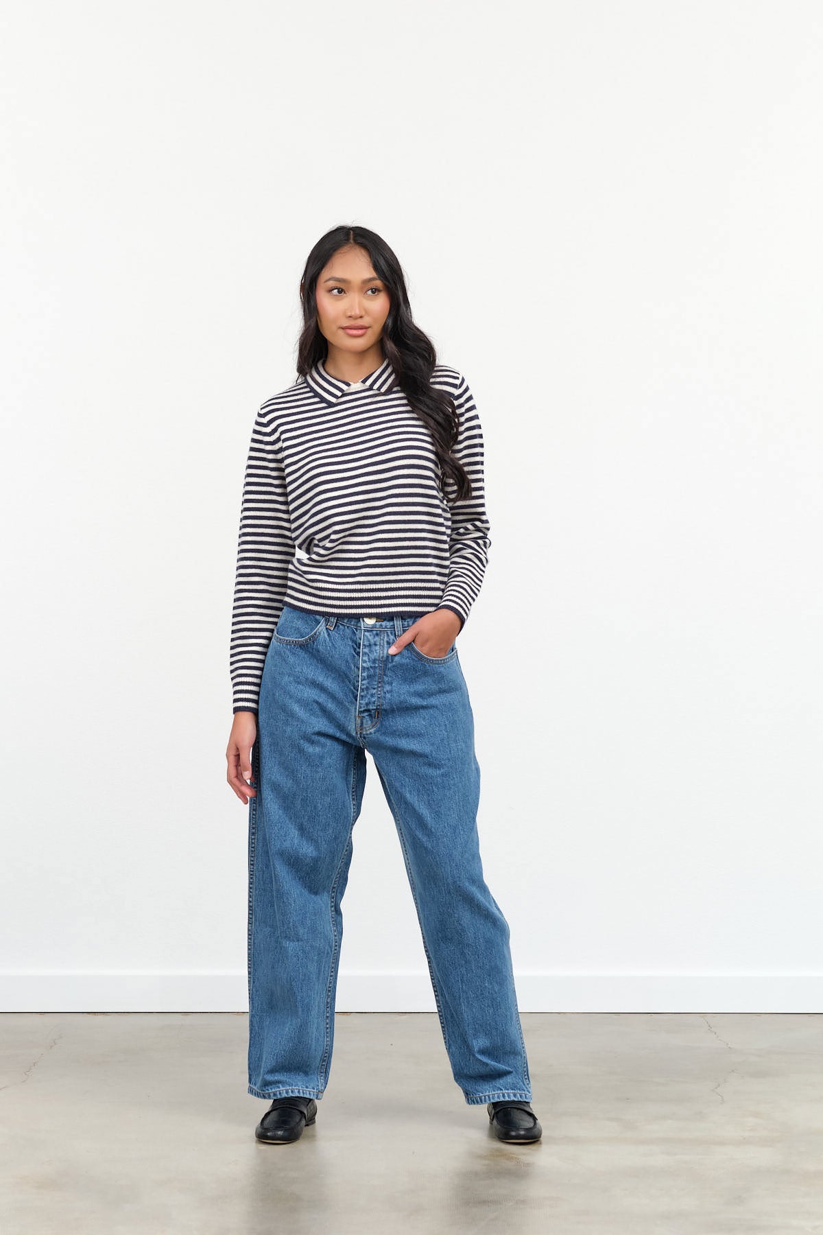 Jesse Kamm California Wide Pants in Cowboy Blue