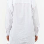 Salt White Long Sleeve Button Up Painter Shirt by Jesse Kamm Designer Brand 