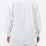 Salt White Long Sleeve Button Up Painter Shirt by Jesse Kamm Designer Brand 