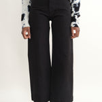 Front of Sailor Pant in Black