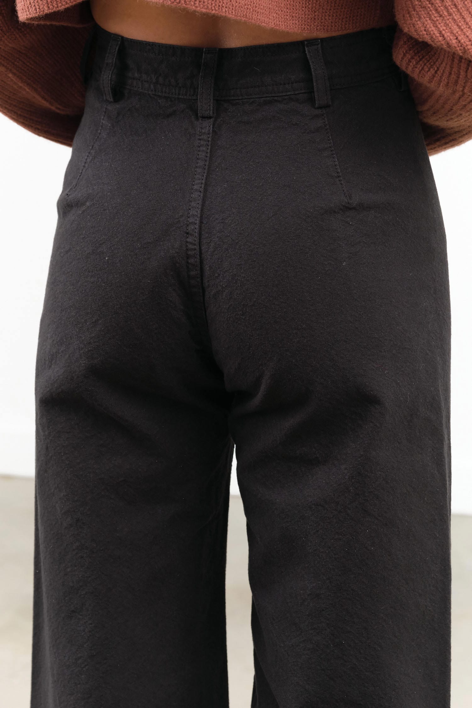 jesse kamm tobacco pants pocket construction with deep patch pockets on the seat Jesse Kamm Sailor Pants, Women's