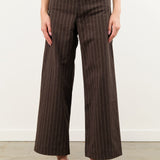 Jesse Kamm Apparel Womens Pants Sailor Pant in Graphite Stripe