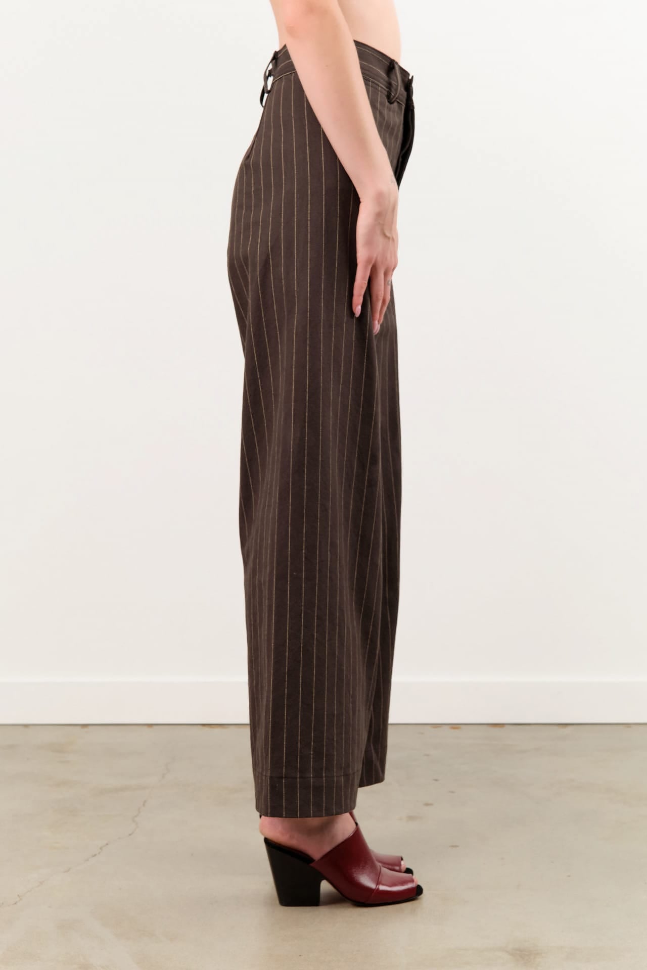 Jesse Kamm Apparel Womens Pants Sailor Pant in Graphite Stripe