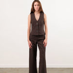 Jesse Kamm Apparel Womens Pants Sailor Pant in Graphite Stripe