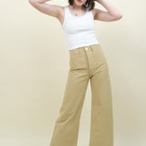 Jesse Kamm Apparel Womens Pants Sailor Pant in Khaki Khaki / 0