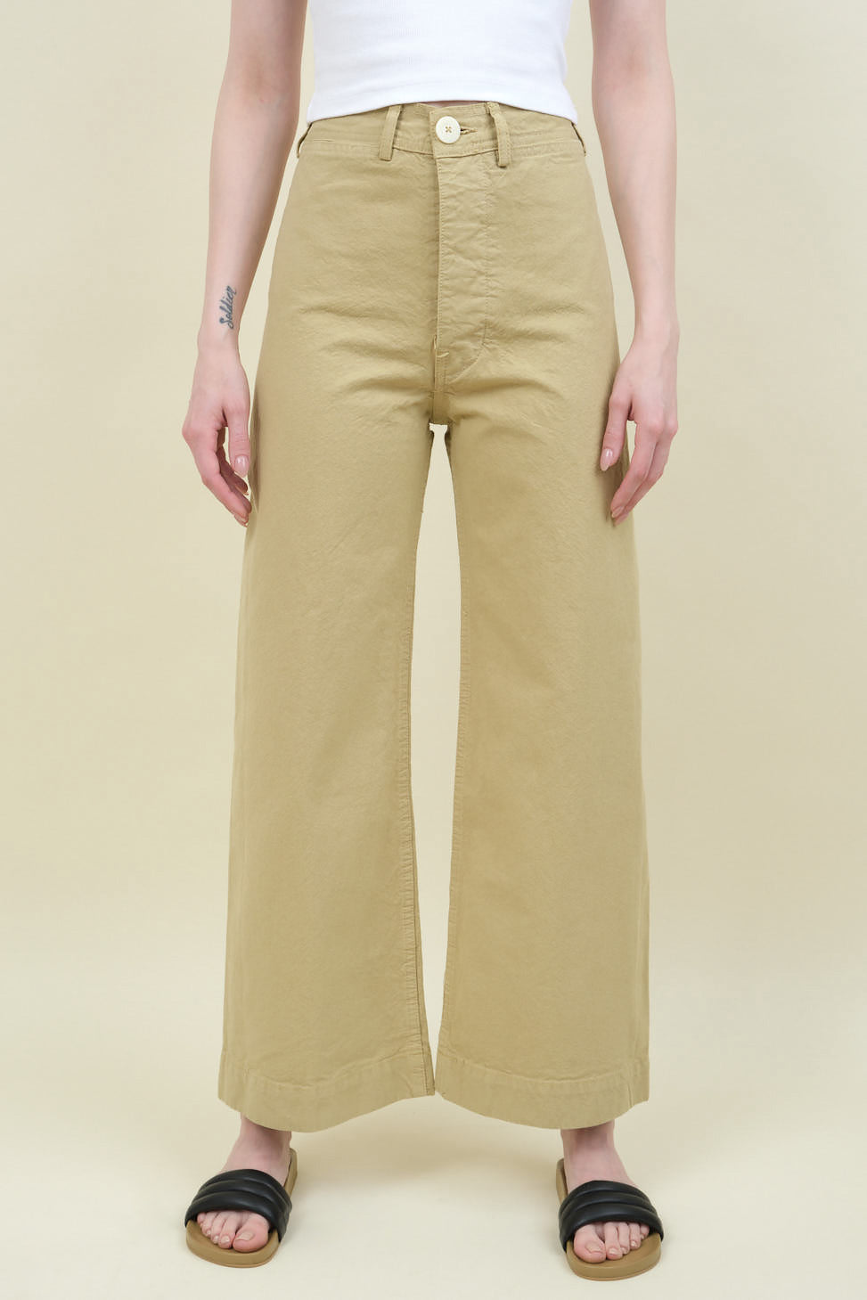 Front of Sailor Pant in Khaki
