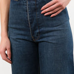 Jesse Kamm Apparel Womens Denim Sailor Pant in Medium Roast