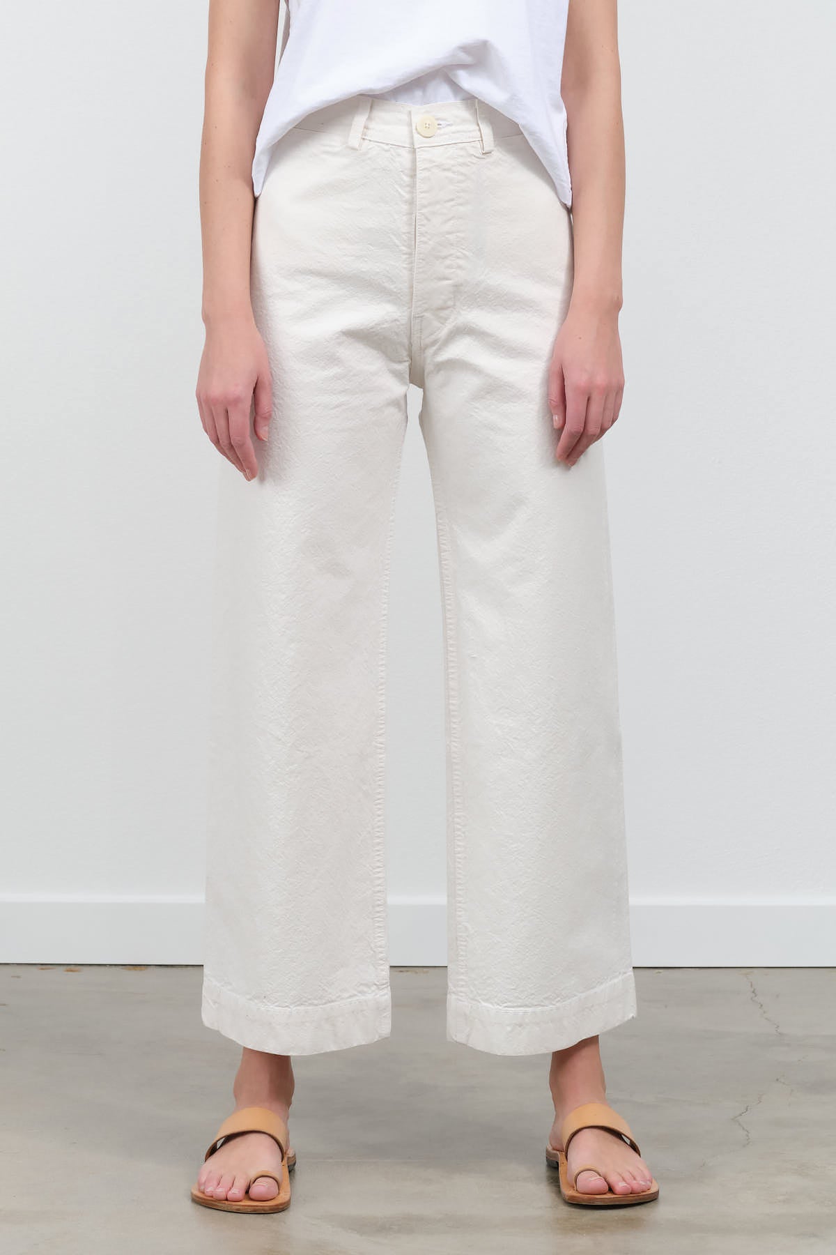 Front view of Sailor Pant in Salt