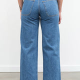 Classic 225 High Waisted Jean with Pockets in Cowboy Blue Denim by Jesse Kamm Designer