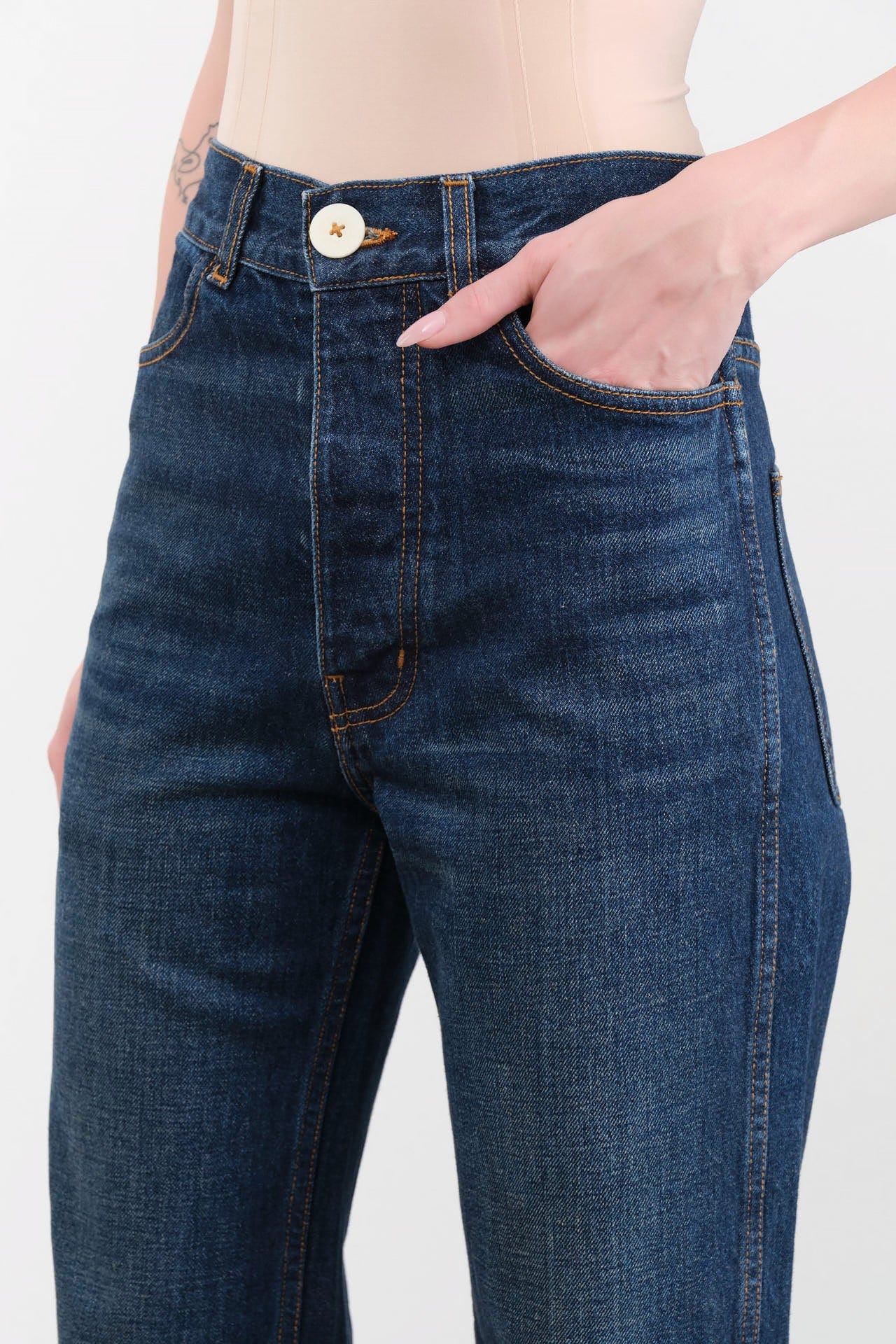 Jesse Kamm Apparel Womens Denim The 225 in Medium Roast