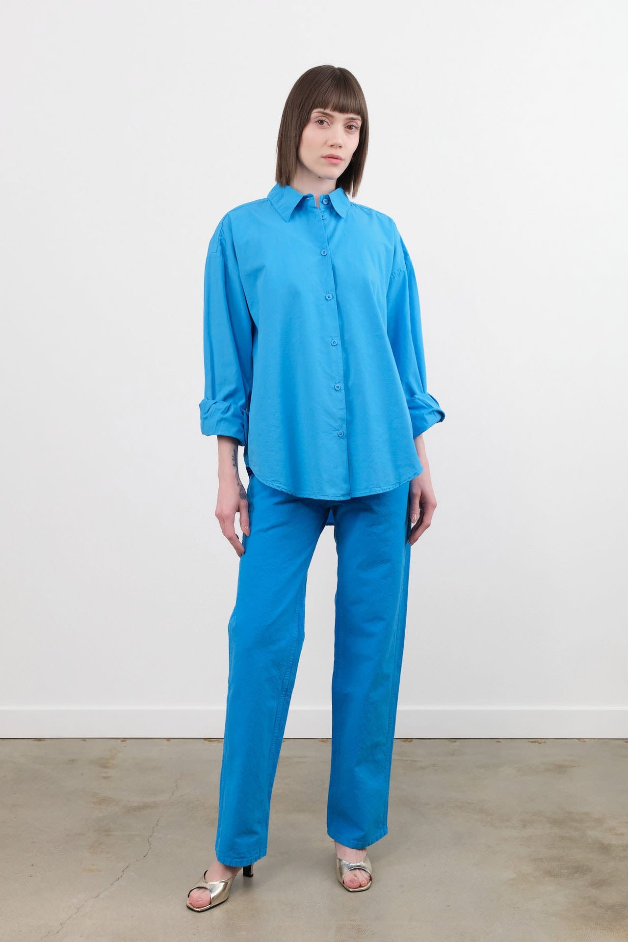 Jesse Kamm Apparel Womens Pants The 225 in Pool Blue