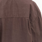 Jesse Kamm Designer Brand Raisin Purple Brown Oversized Button Up Alberta Shirt