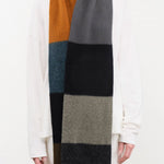 Jo Gordon Accessories Scarves Brushed Colourblock Scarf in Dark Dark / One Size
