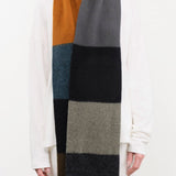 Jo Gordon Accessories Scarves Brushed Colourblock Scarf in Dark Dark / One Size
