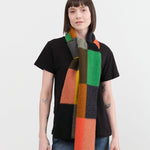Jo Gordon Accessories Scarves Brushed Multicolor Bold Rectangles Scarf Multi