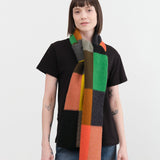 Jo Gordon Accessories Scarves Brushed Multicolor Bold Rectangles Scarf Multi