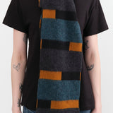Jo Gordon Accessories Scarves Brushed Split Stripe Scarf Lugano