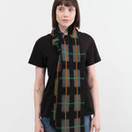 Jo Gordon Accessories Scarves Brushed Tartan Scarf in Black Black