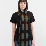 Jo Gordon Accessories Scarves Brushed Tartan Scarf in Black Black