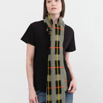 Jo Gordon Accessories Scarves Brushed Tartan Scarf in Moss Moss